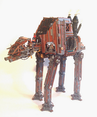 Illustration for article titled Steampunk Star Wars AT-AT Would Be The Slowest Thing In The Galaxy